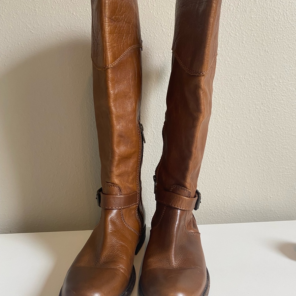 Frye Brown Leather Knee-High Boots